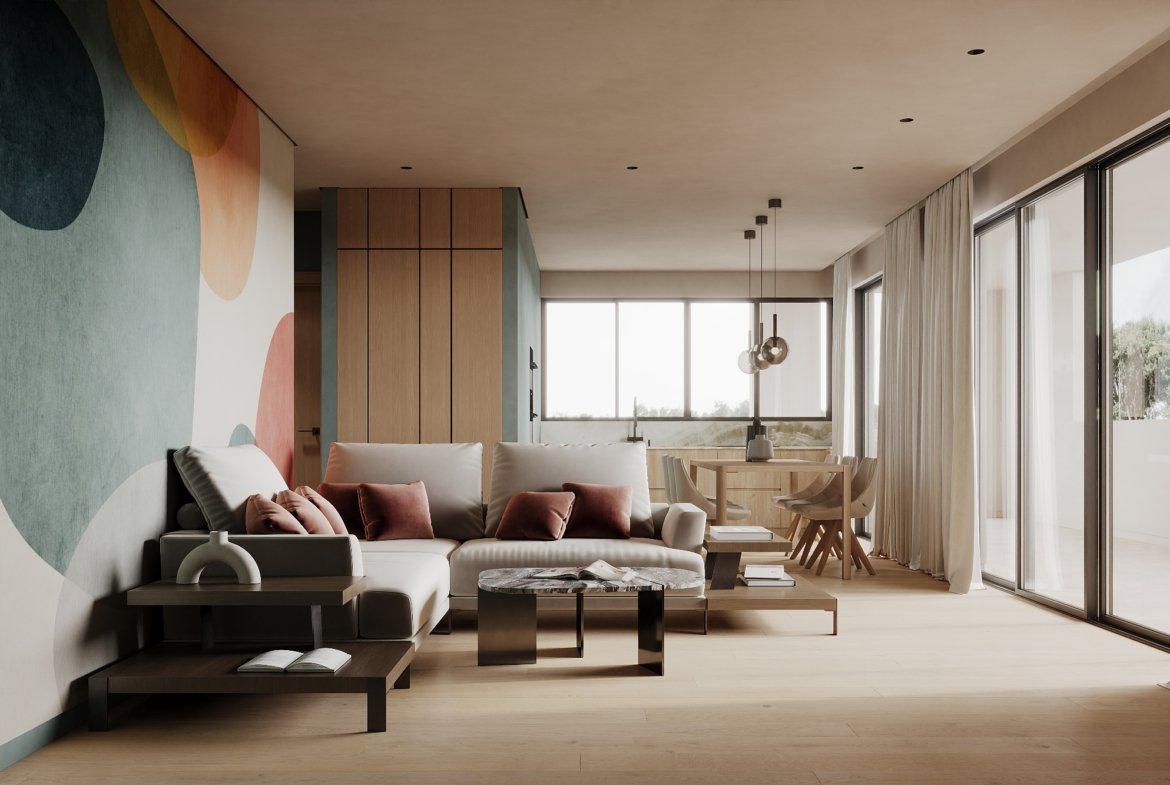 Luxury Two Bedroom Two Bathroom Spacious Apartment in Universal area of Paphos