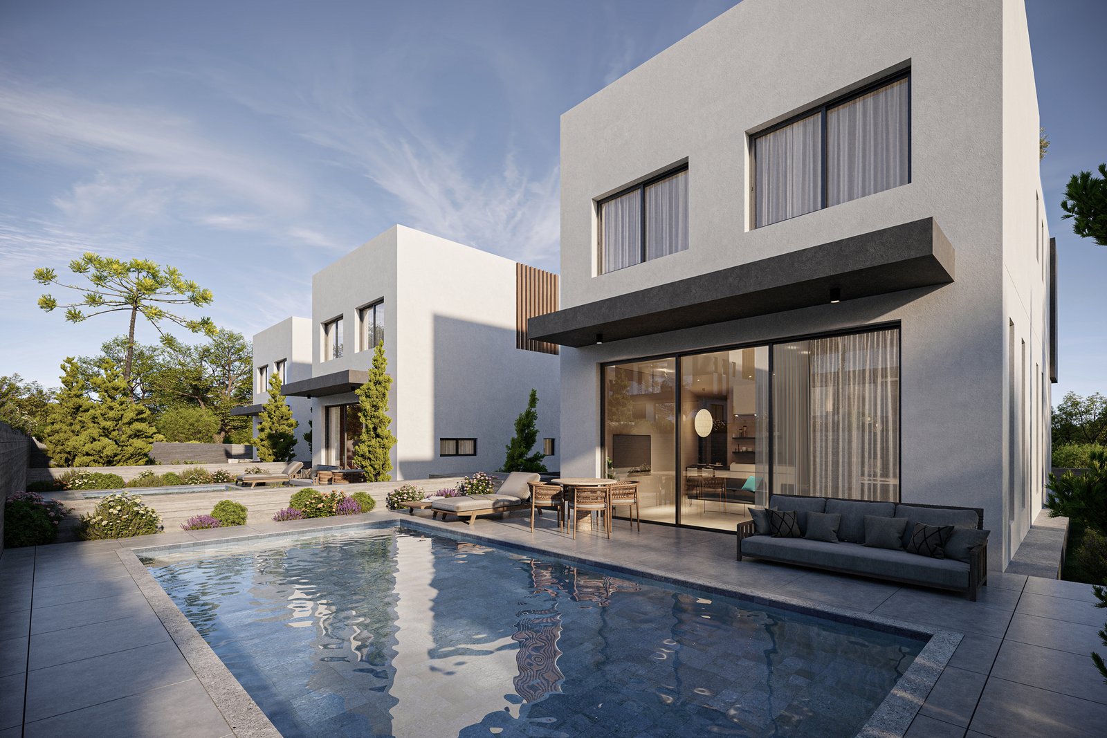 Contemporary Three‑Bedroom Villas in Tremithousa