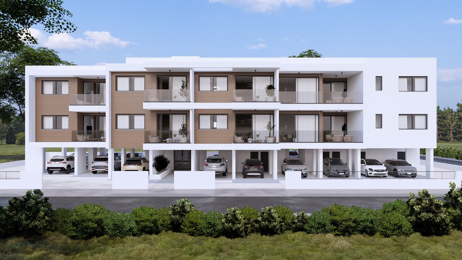 Contemporary One Bedroom Apartments in Geroskipou