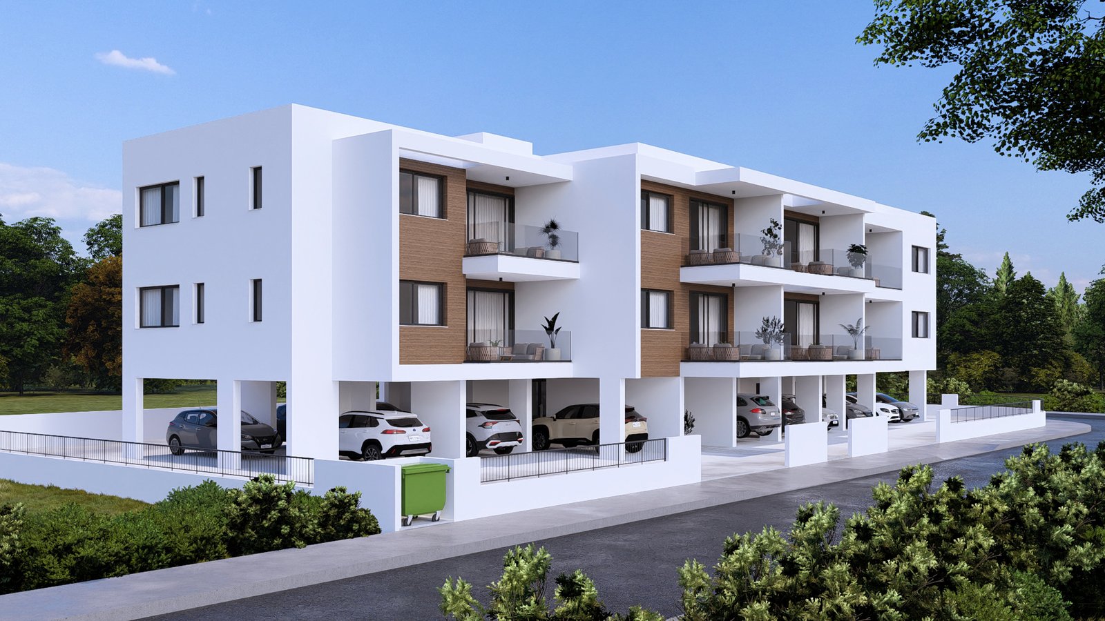 Contemporary One Bedroom Apartments in Geroskipou