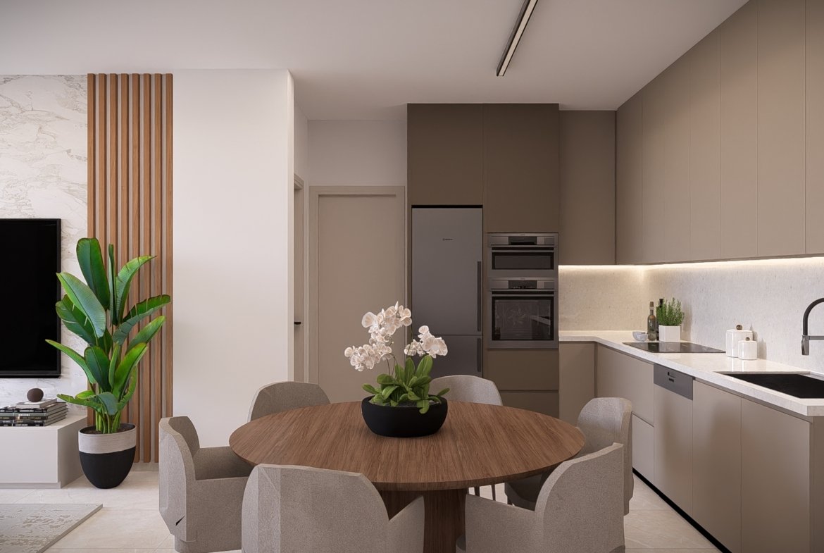 Contemporary One Bedroom Apartments in Geroskipou