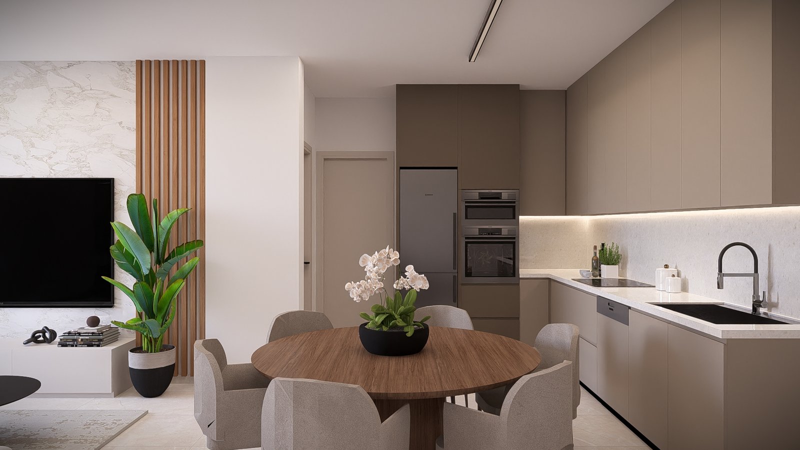 Contemporary One Bedroom Apartments in Geroskipou