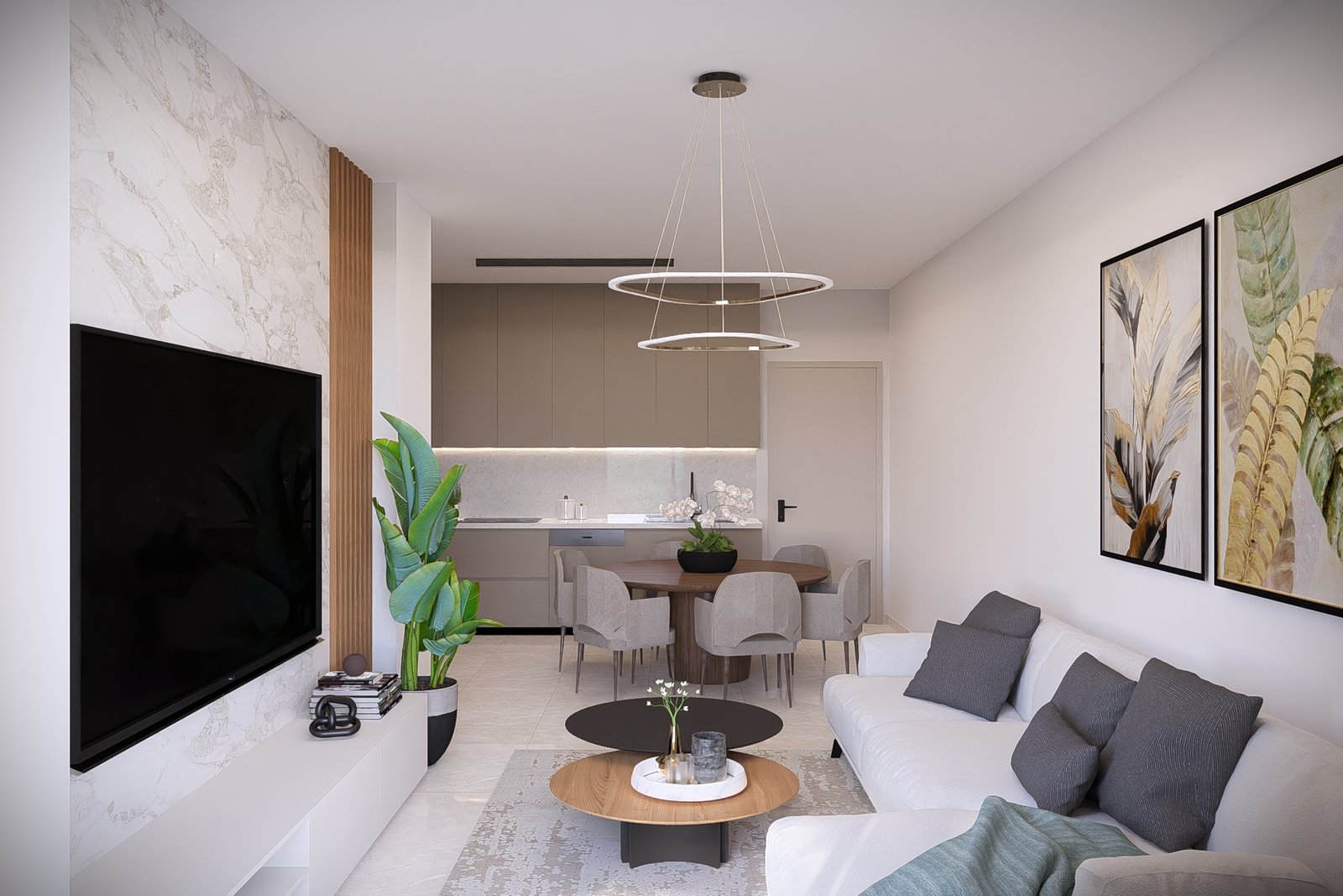 Contemporary One Bedroom Apartments in Geroskipou