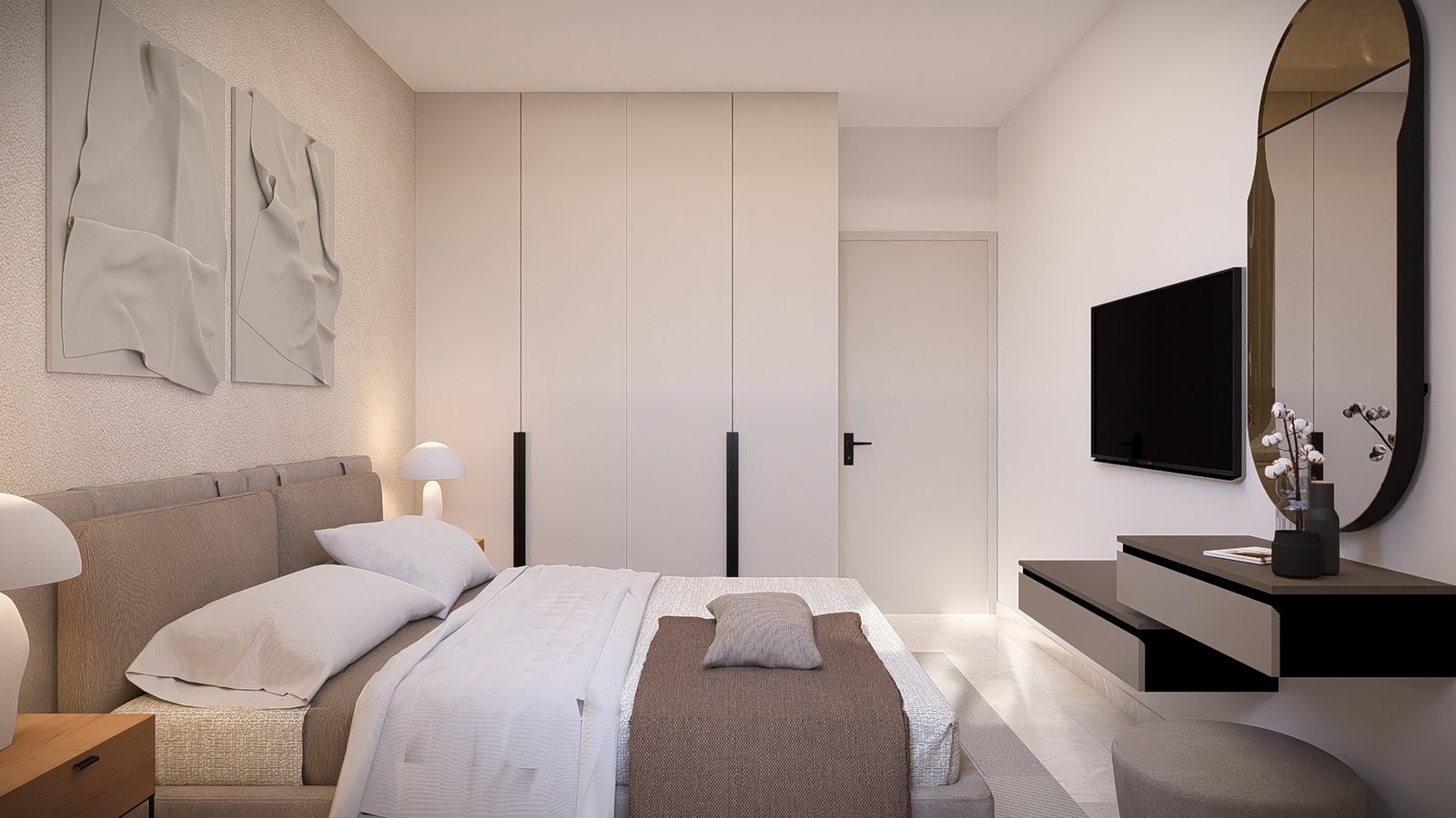 Contemporary One Bedroom Apartments in Geroskipou