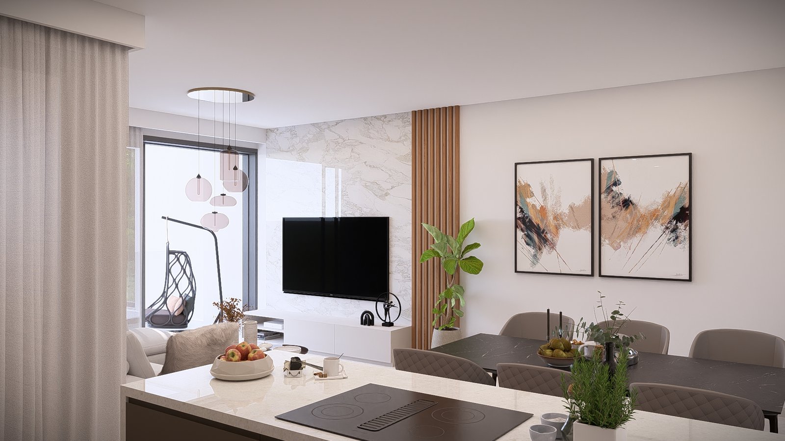 Contemporary Two Bedroom Apartments in Geroskipou