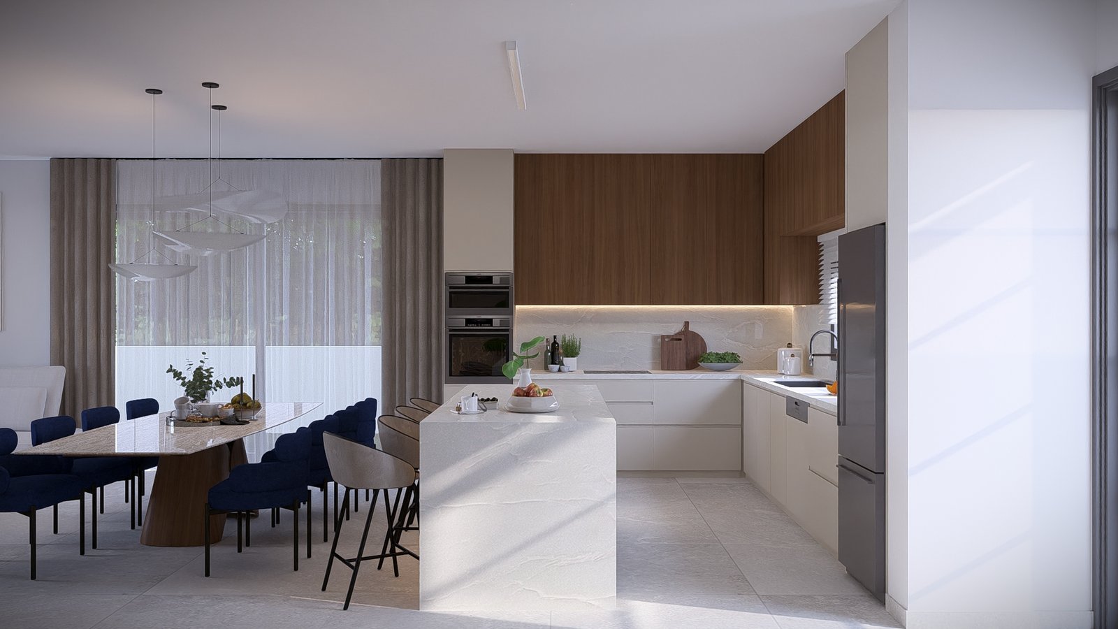 Int1_23 – Photo Contemporary Semi-Detached Villas in Geroskipou