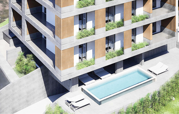 Contemporary One Bedroom Apartment with Sea Views – Geroskipou