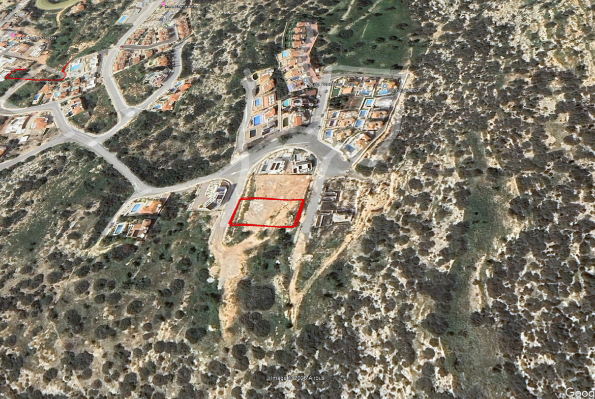 Prime Residential Development Land with Sea Views in Pegeia