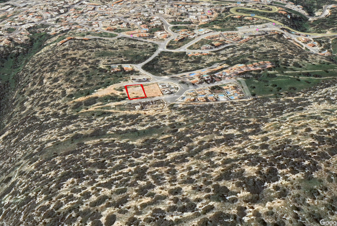 Prime Residential Development Land with Sea Views in Pegeia