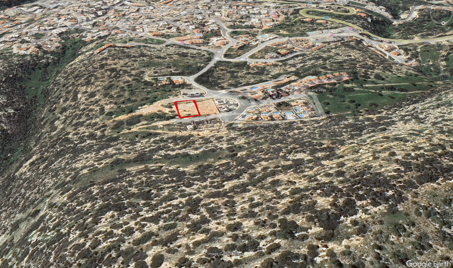 Prime Residential Development Land with Sea Views in Pegeia
