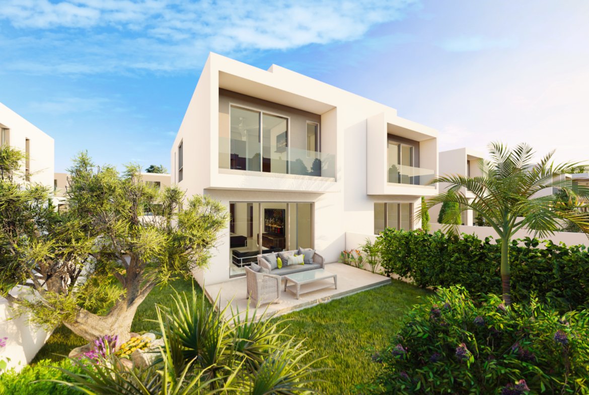 Modern Three Bedroom Semi-Detached Homes in Mandria, Paphos
