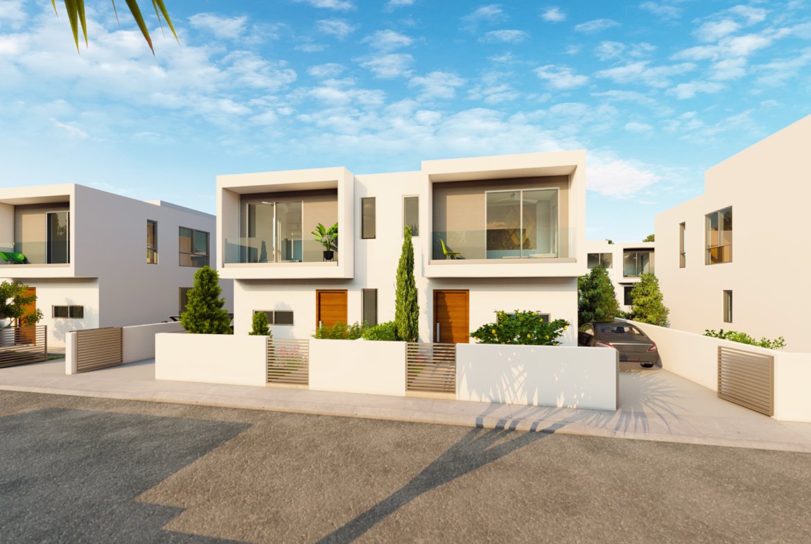 Modern Three Bedroom Semi-Detached Homes in Mandria, Paphos