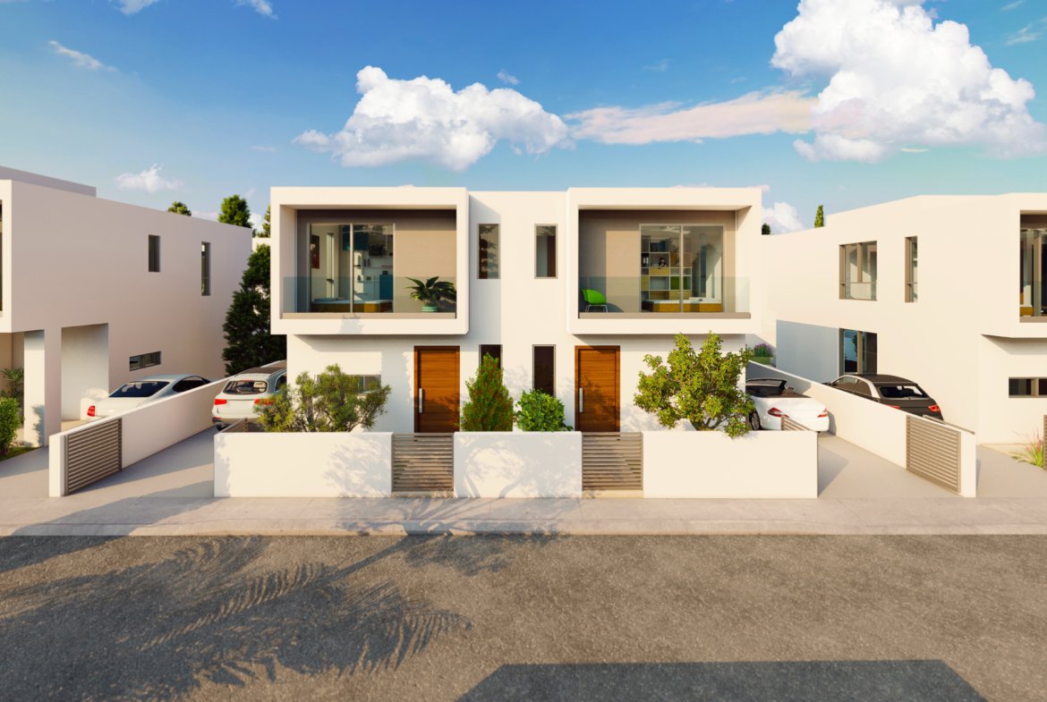 Modern Three Bedroom Semi-Detached Homes in Mandria, Paphos