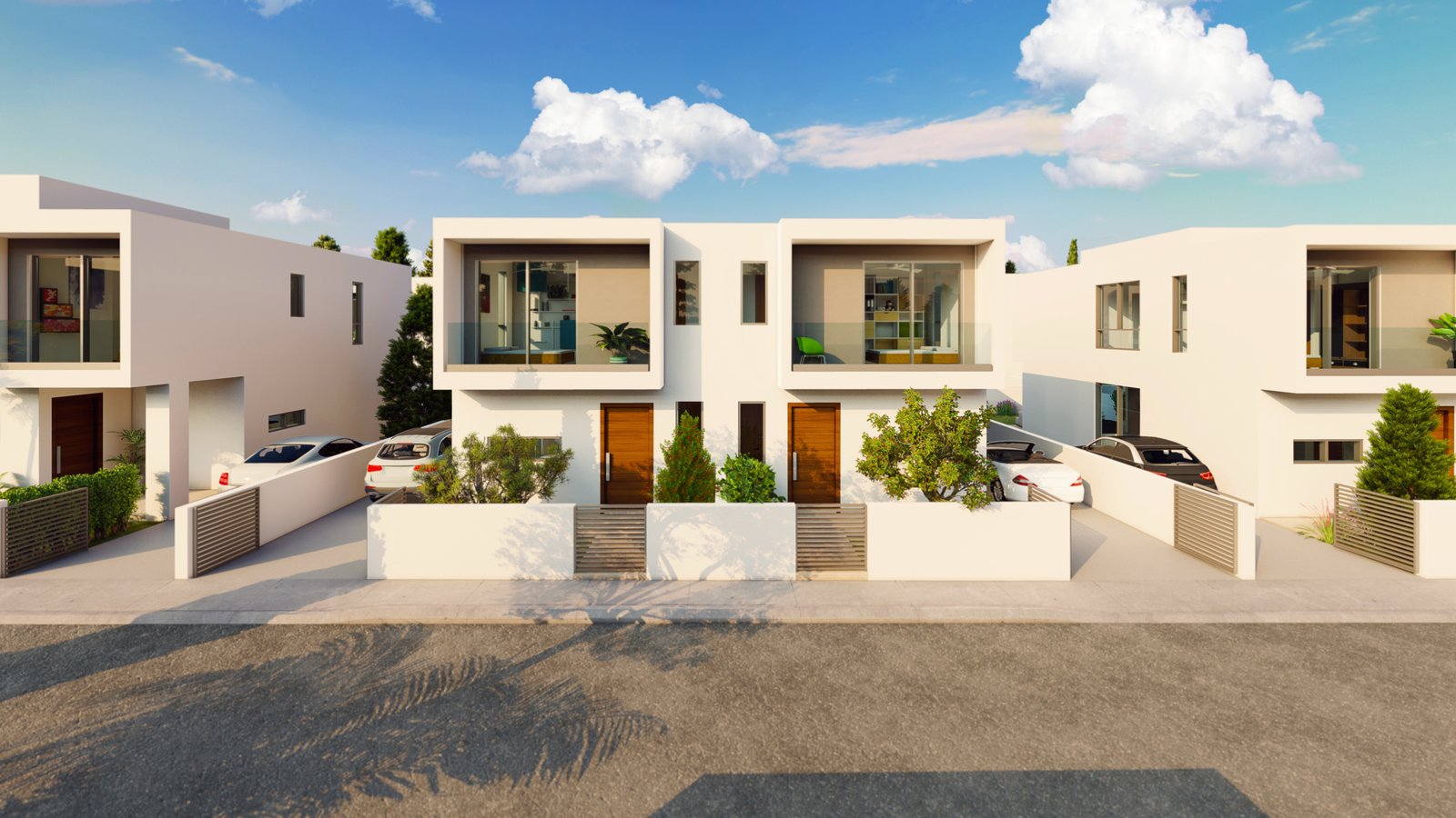 Modern Three Bedroom Semi-Detached Homes in Mandria, Paphos
