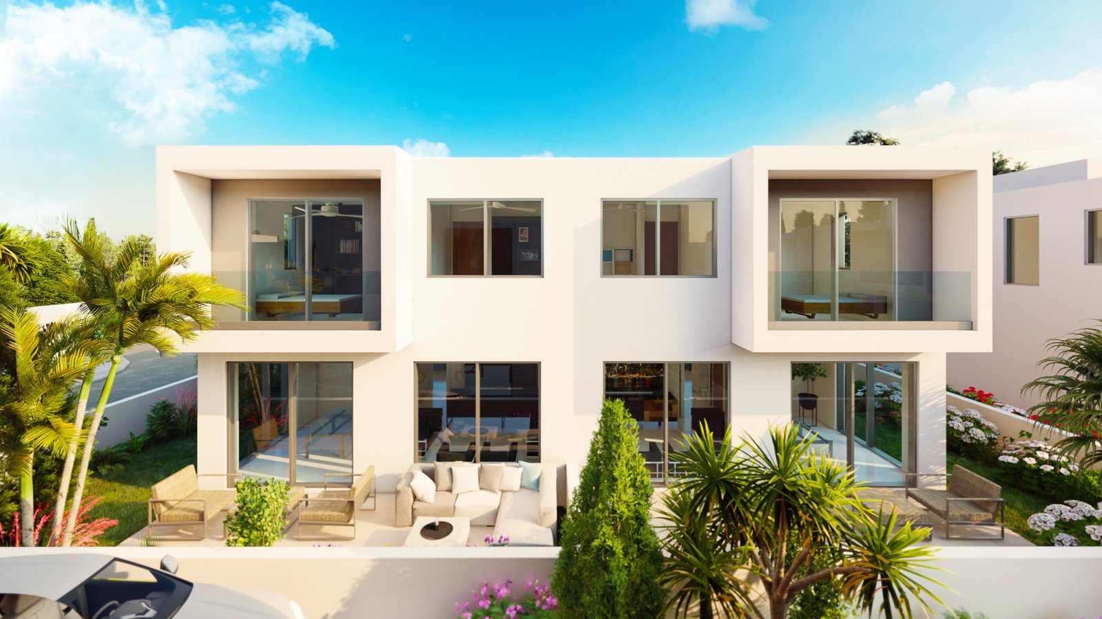 Modern Three Bedroom Semi-Detached Homes in Mandria, Paphos