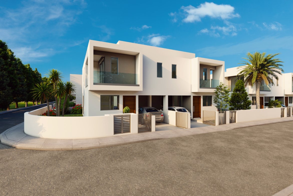 Modern Three Bedroom Semi-Detached Homes in Mandria, Paphos