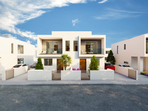 Modern Three Bedroom Semi-Detached Homes in Mandria, Paphos