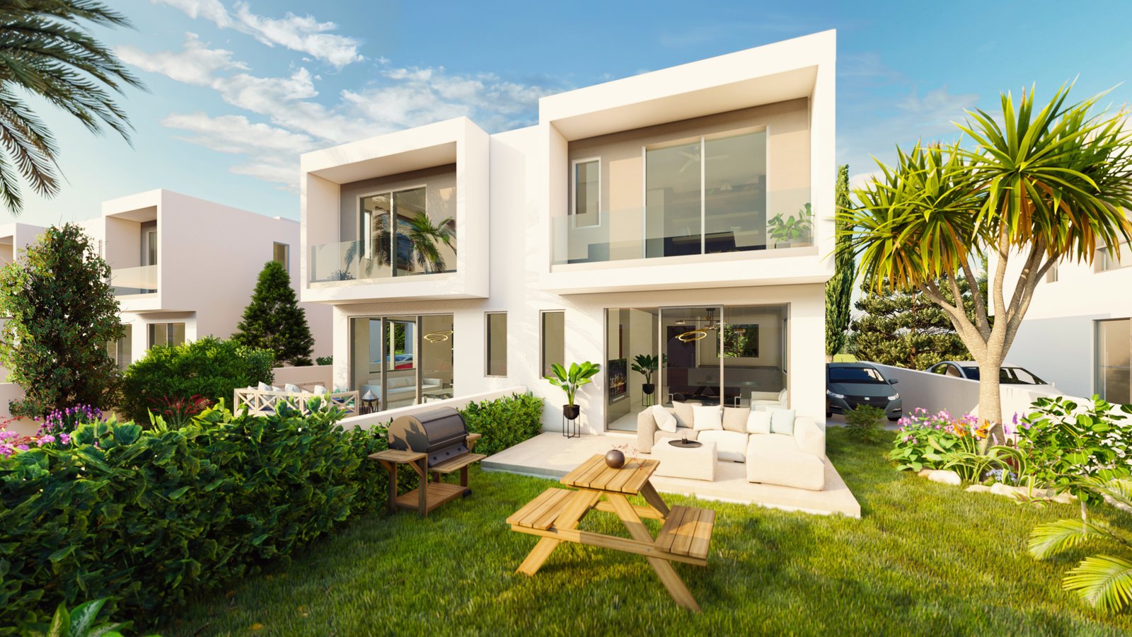 Modern Three Bedroom Semi-Detached Homes in Mandria, Paphos