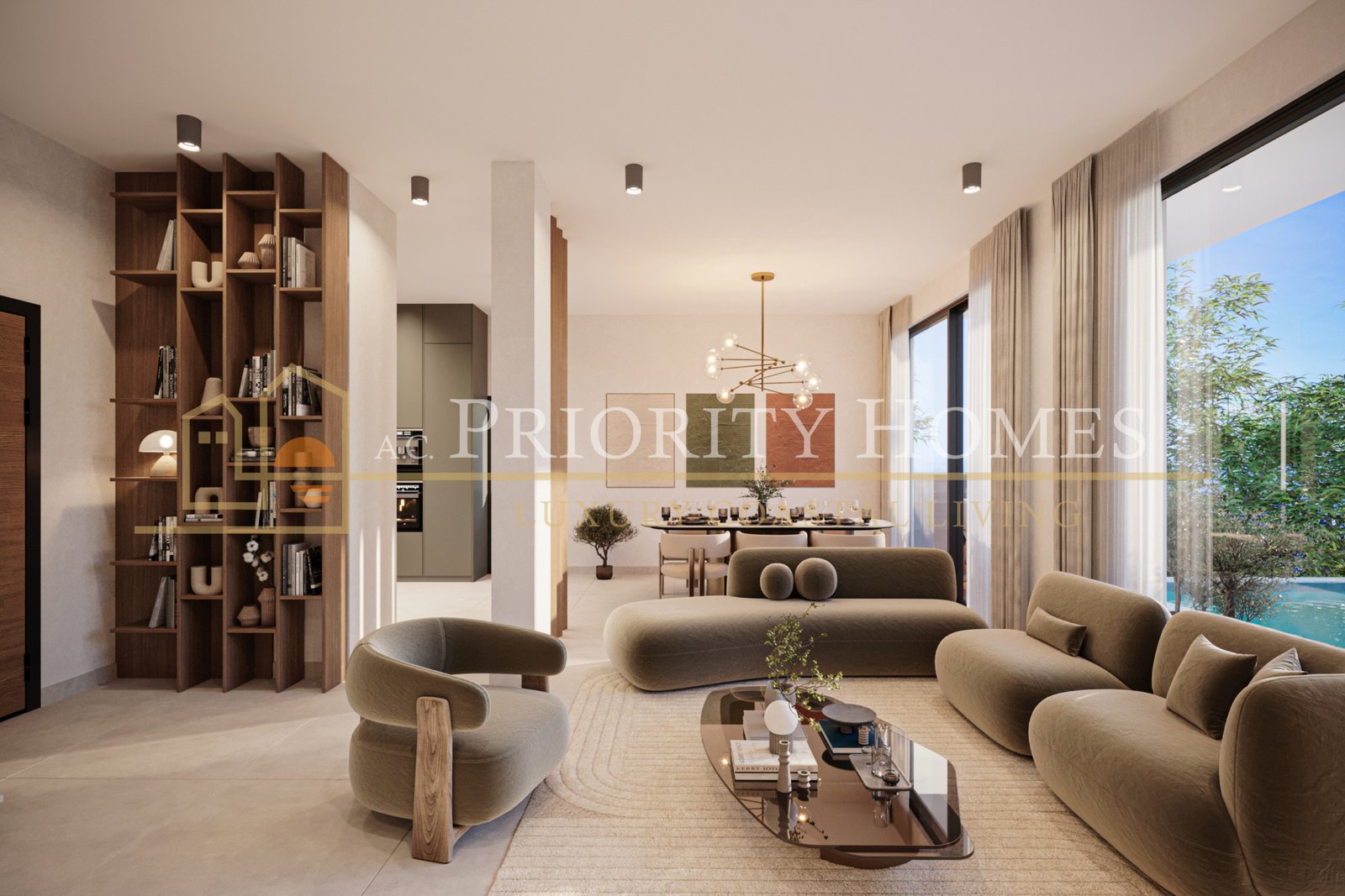 03 Modern Three-Bedroom Villas in Geroskipou