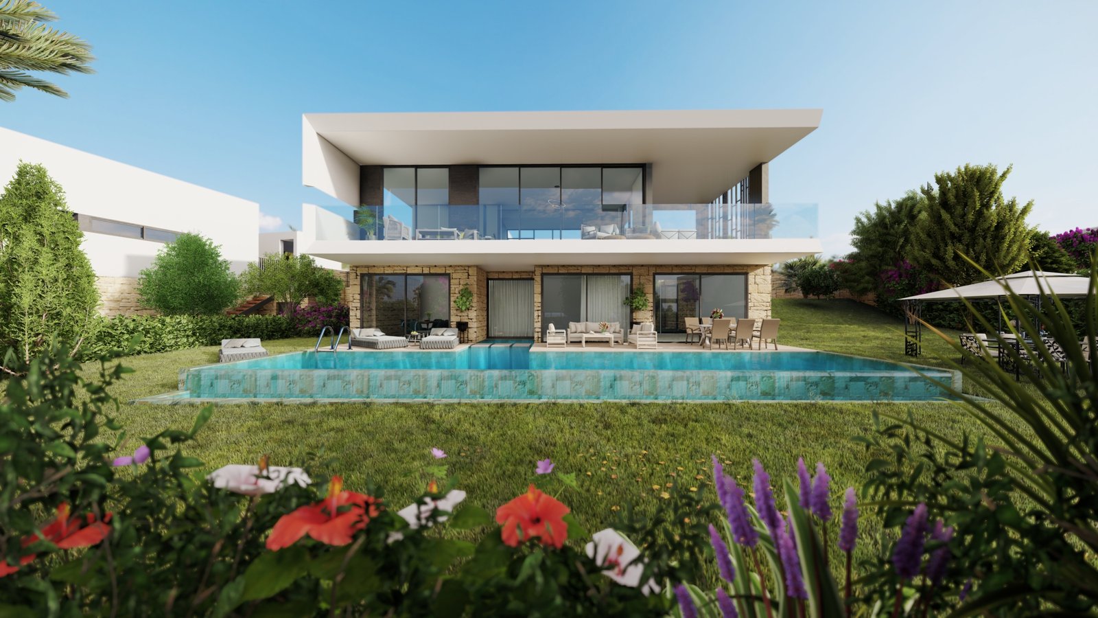 Luxury Boutique Four Bedroom Villas with Spectacular Sea Views in Pegeia