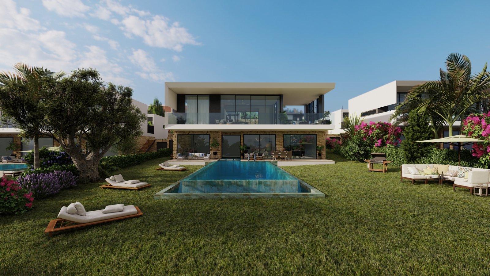 Luxury Boutique Three Bedroom Villas with Spectacular Sea Views in Pegeia