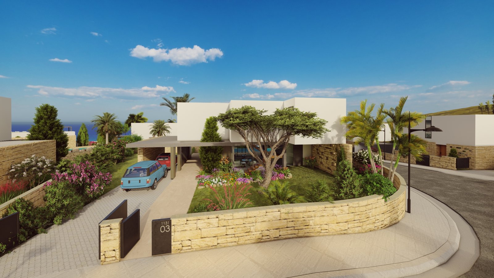 Luxury Boutique Four Bedroom Villas with Spectacular Sea Views in Pegeia