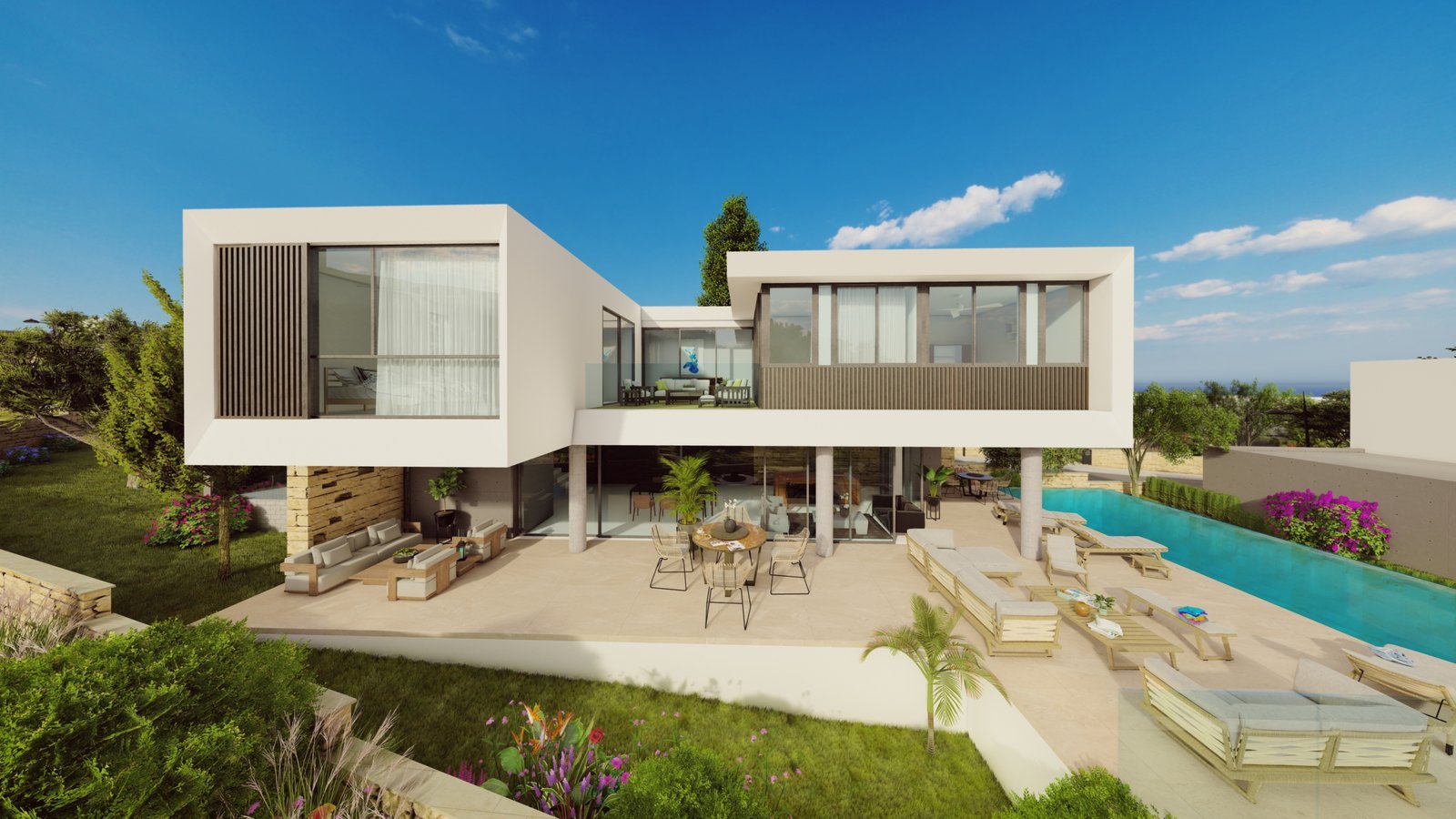 Luxury Boutique Four Bedroom Villas with Spectacular Sea Views in Pegeia