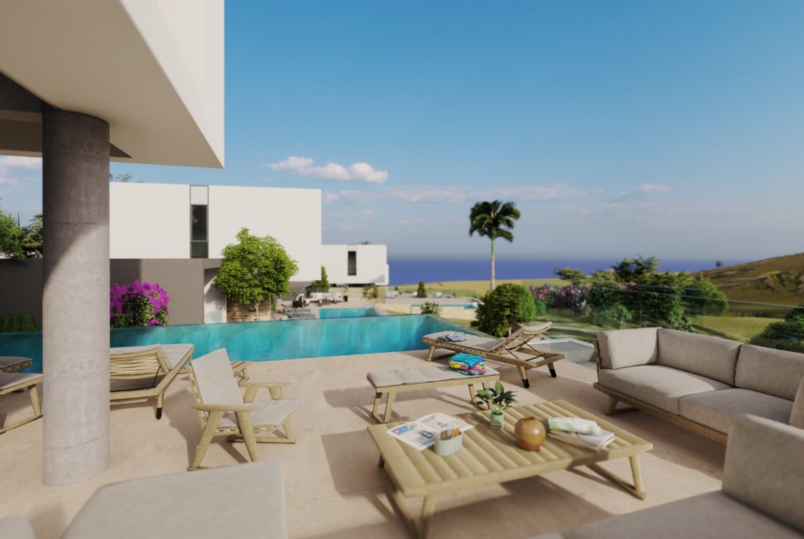 Luxury Boutique Four Bedroom Villas with Spectacular Sea Views in Pegeia