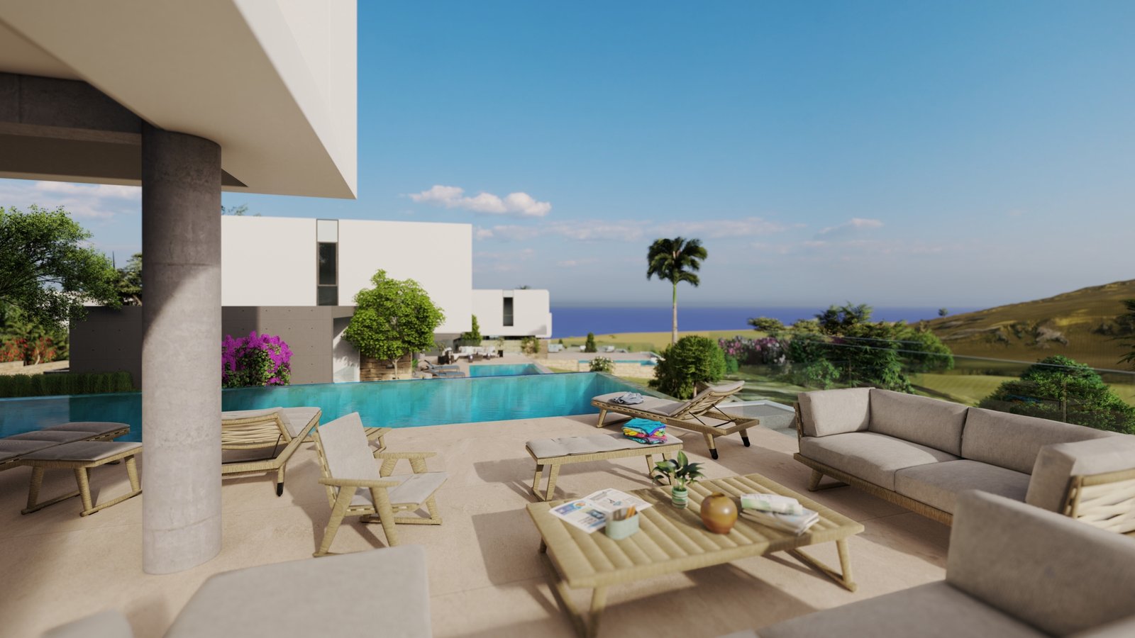 Luxury Boutique Four Bedroom Villas with Spectacular Sea Views in Pegeia