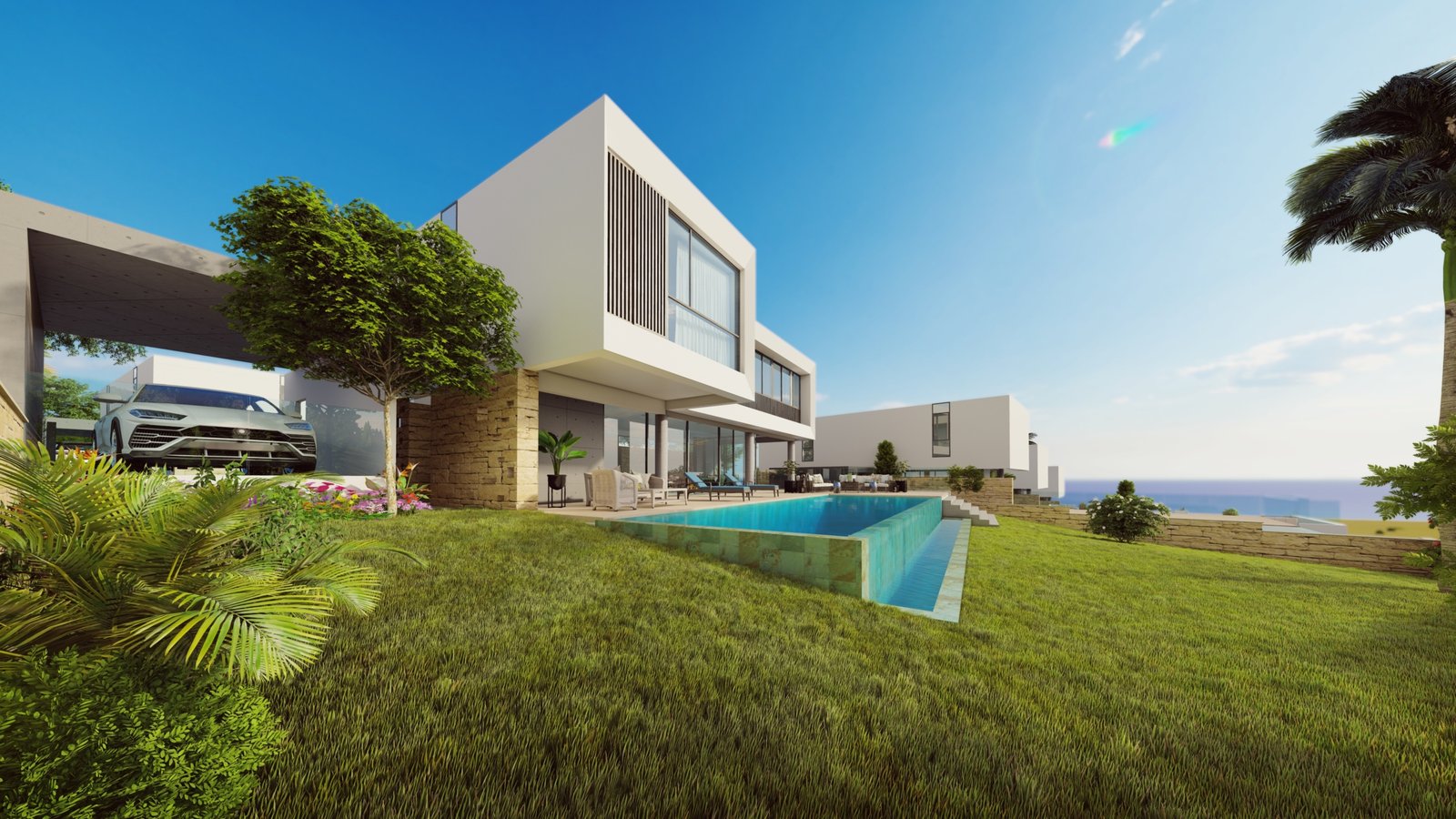 Luxury Boutique Four Bedroom Villas with Spectacular Sea Views in Pegeia