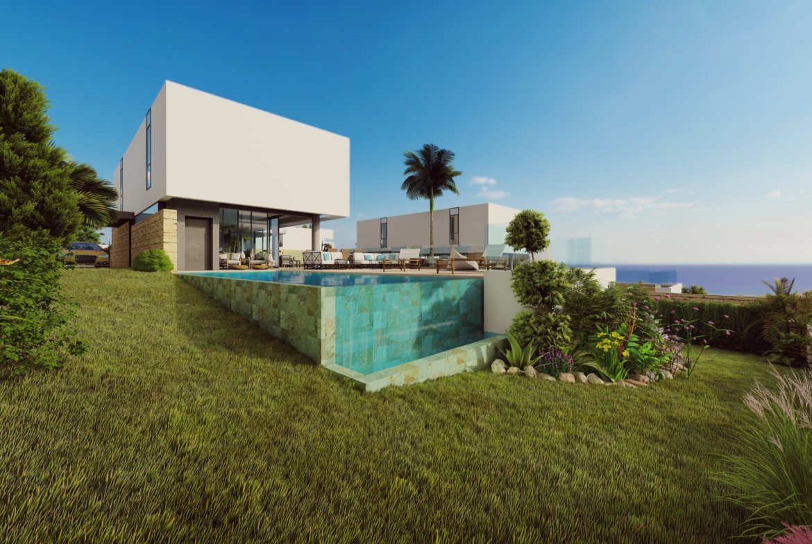Luxury Boutique Four Bedroom Villas with Spectacular Sea Views in Pegeia