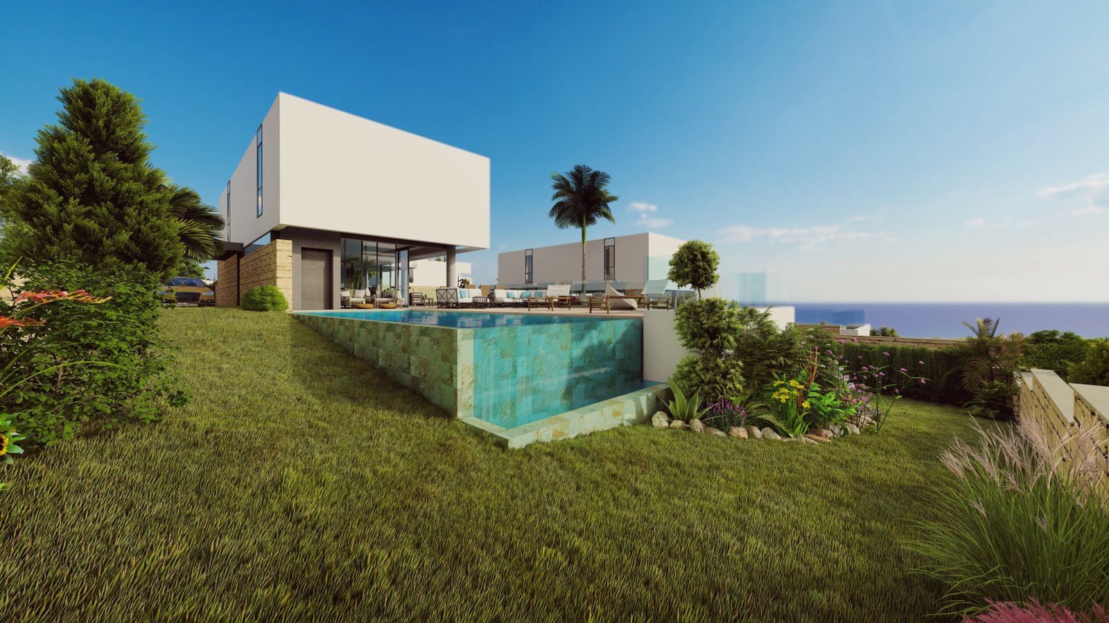 Luxury Boutique Four Bedroom Villas with Spectacular Sea Views in Pegeia