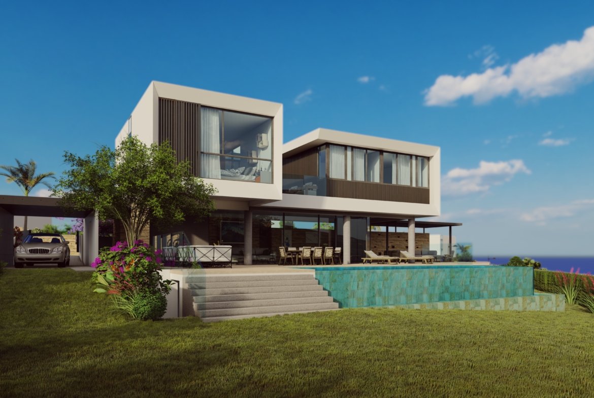 Luxury Boutique Four Bedroom Villas with Spectacular Sea Views in Pegeia