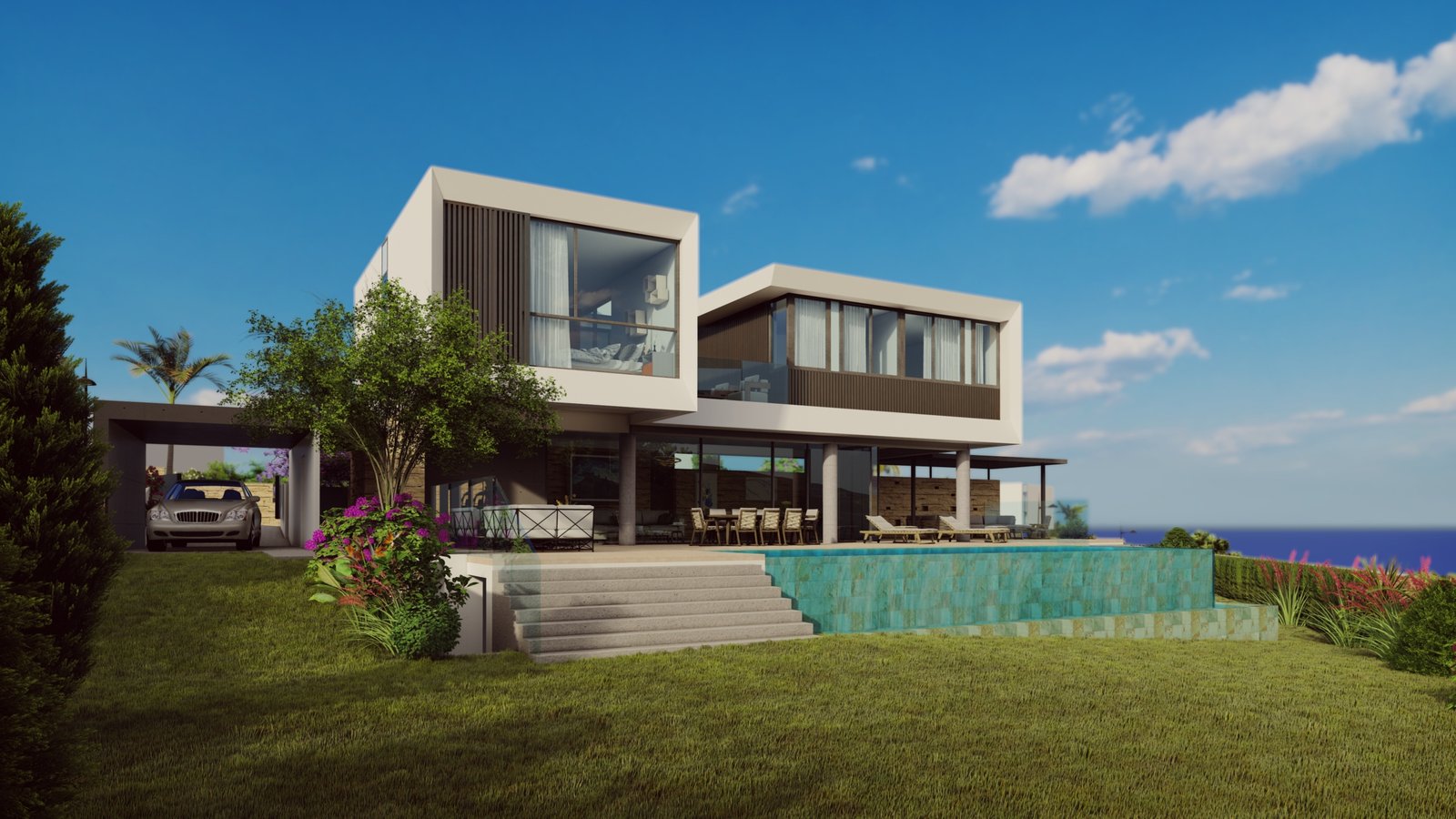 Luxury Boutique Four Bedroom Villas with Spectacular Sea Views in Pegeia