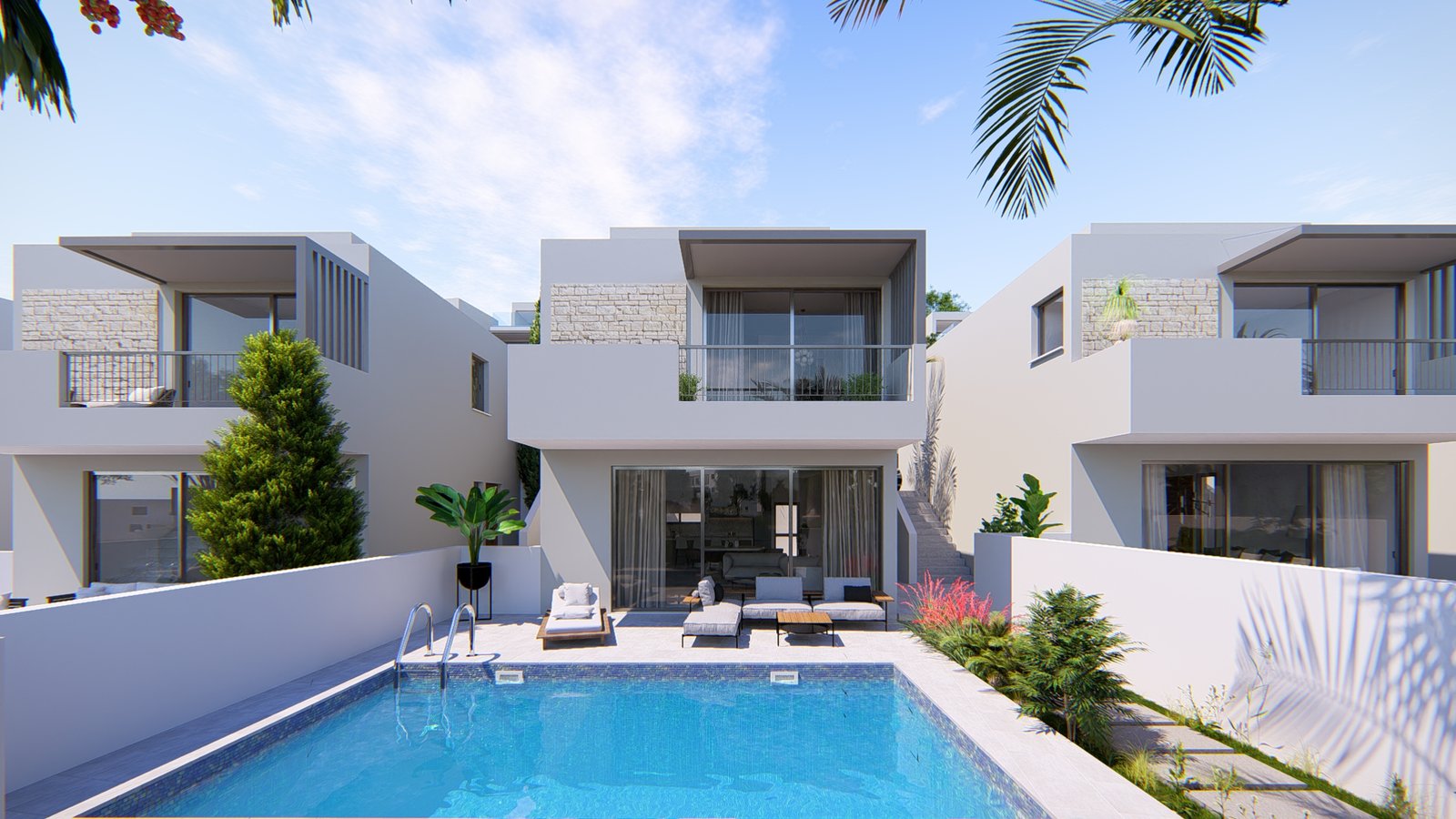 0_2.10_Type B1 _V27_Front Three Bedroom Villas – Contemporary Living in the Heart of Paphos