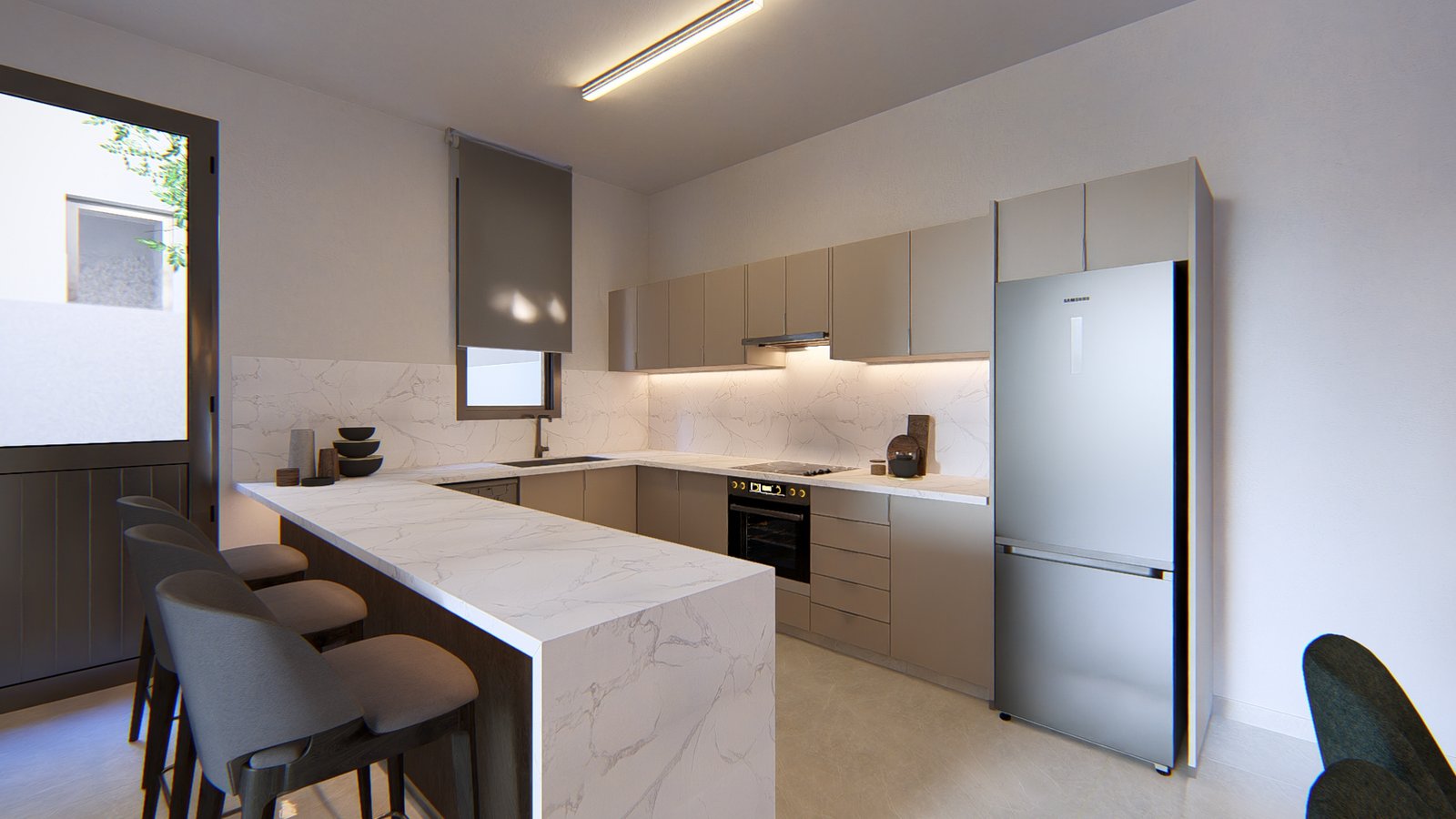 0_2.7_Type D1 _V16_Kitchen Three Bedroom Villas – Contemporary Living in the Heart of Paphos