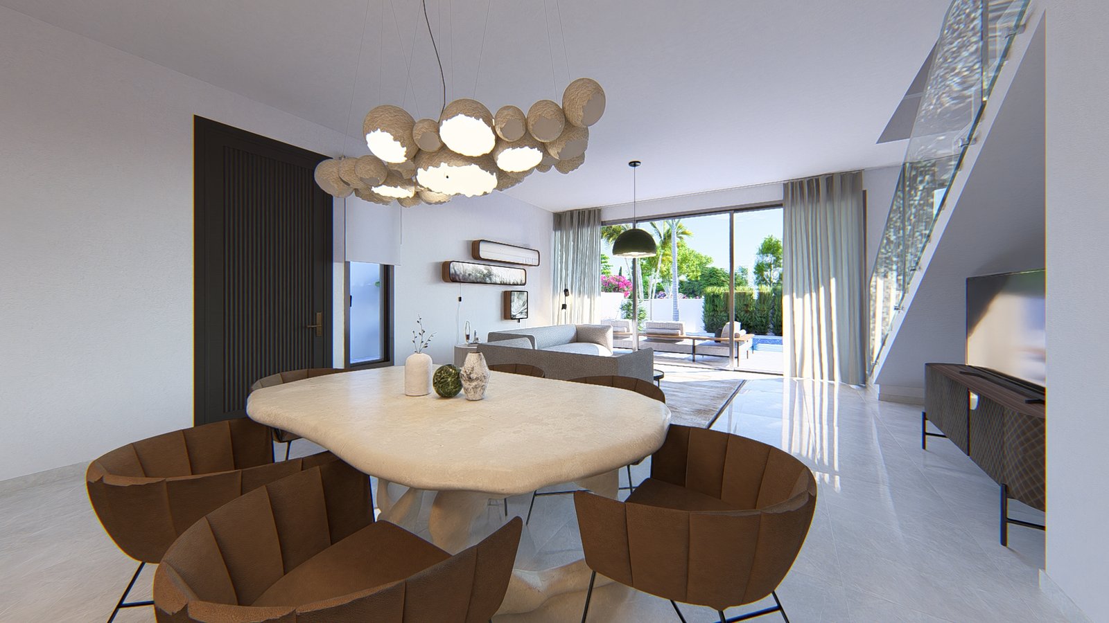 0_3.3_Type B1 _V27_Dining Three Bedroom Villas – Contemporary Living in the Heart of Paphos