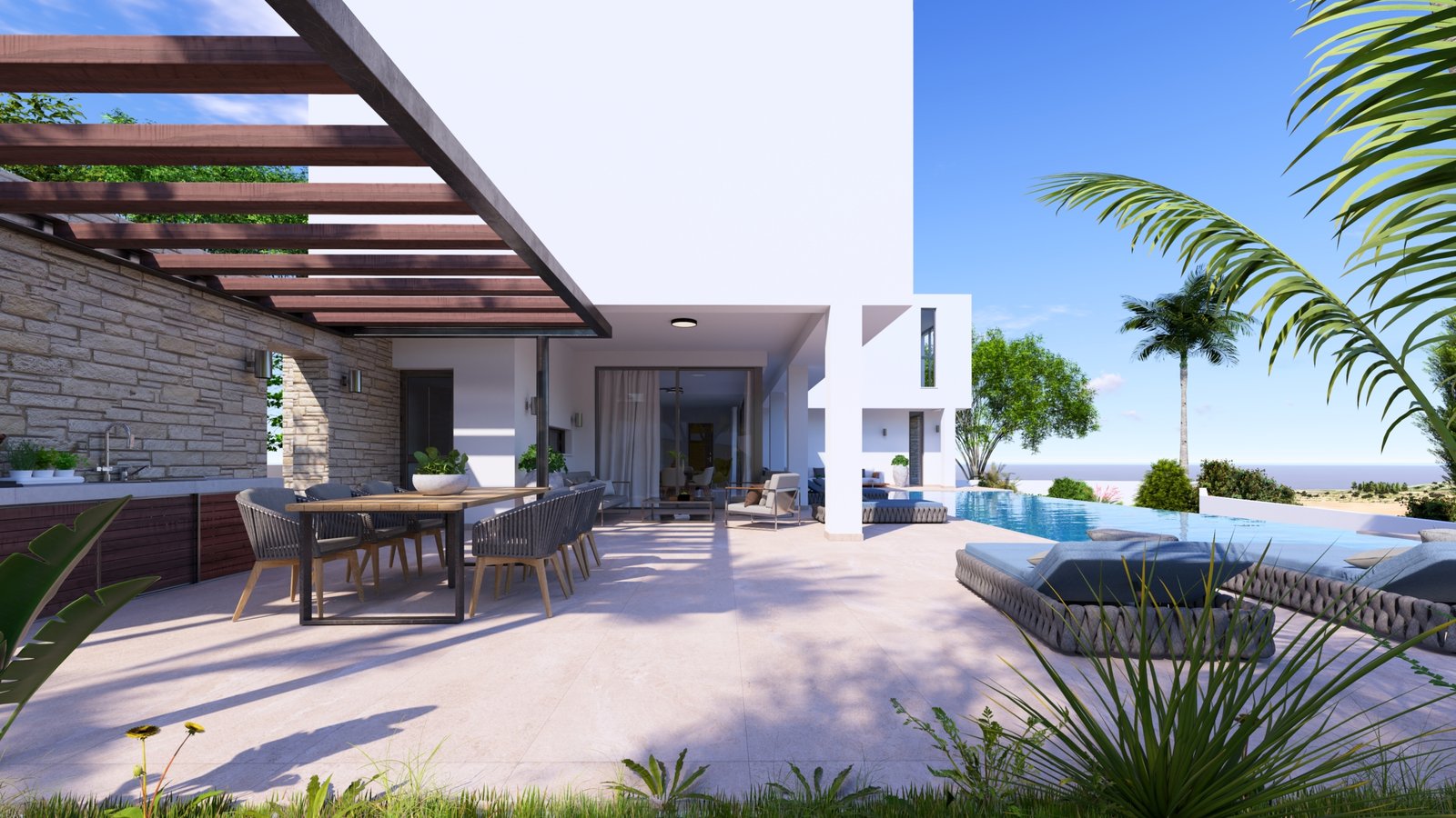 Luxury Boutique Four Bedroom Villas with Spectacular Sea Views in Pegeia