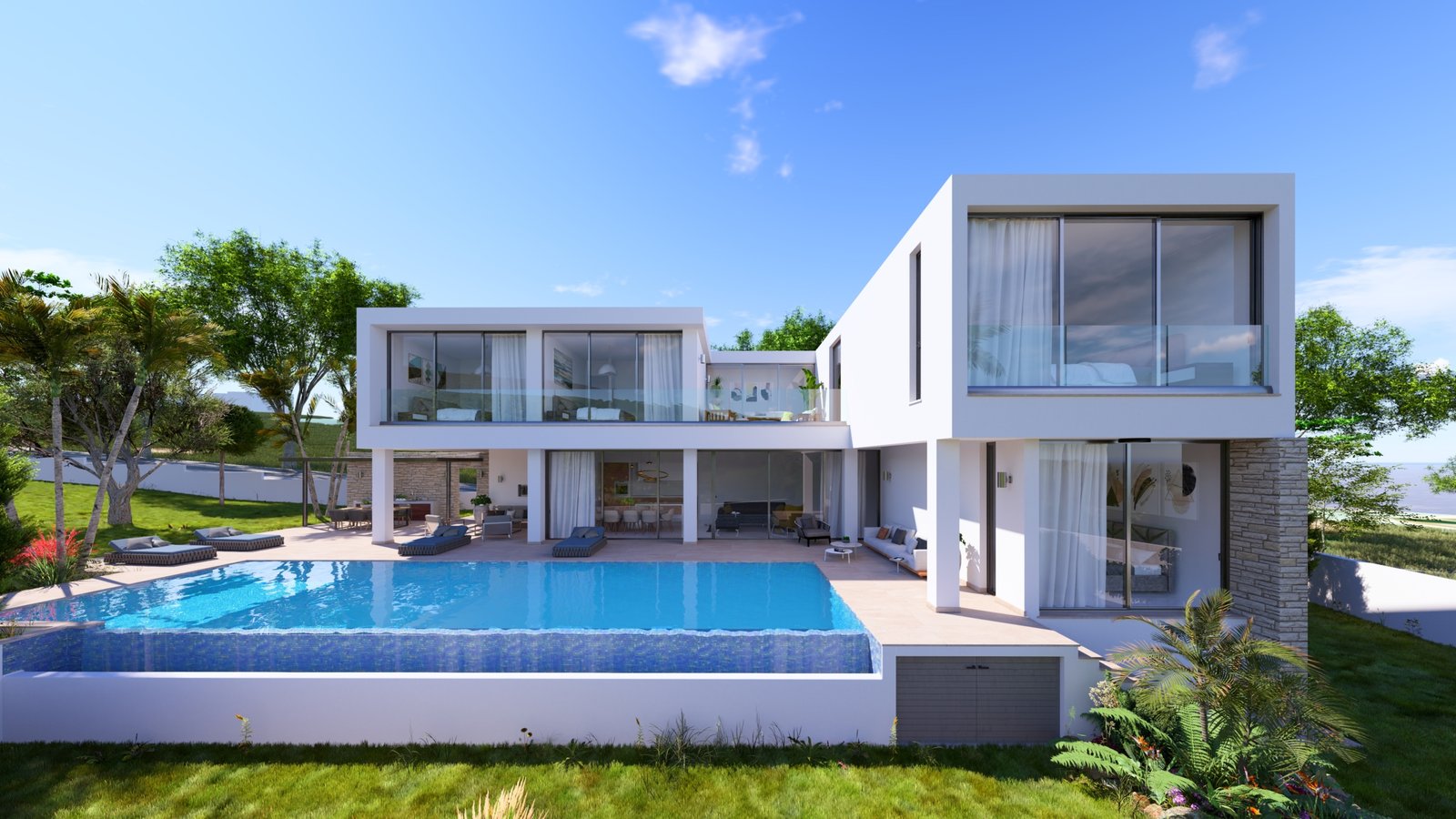 Luxury Boutique Four Bedroom Villas with Spectacular Sea Views in Pegeia
