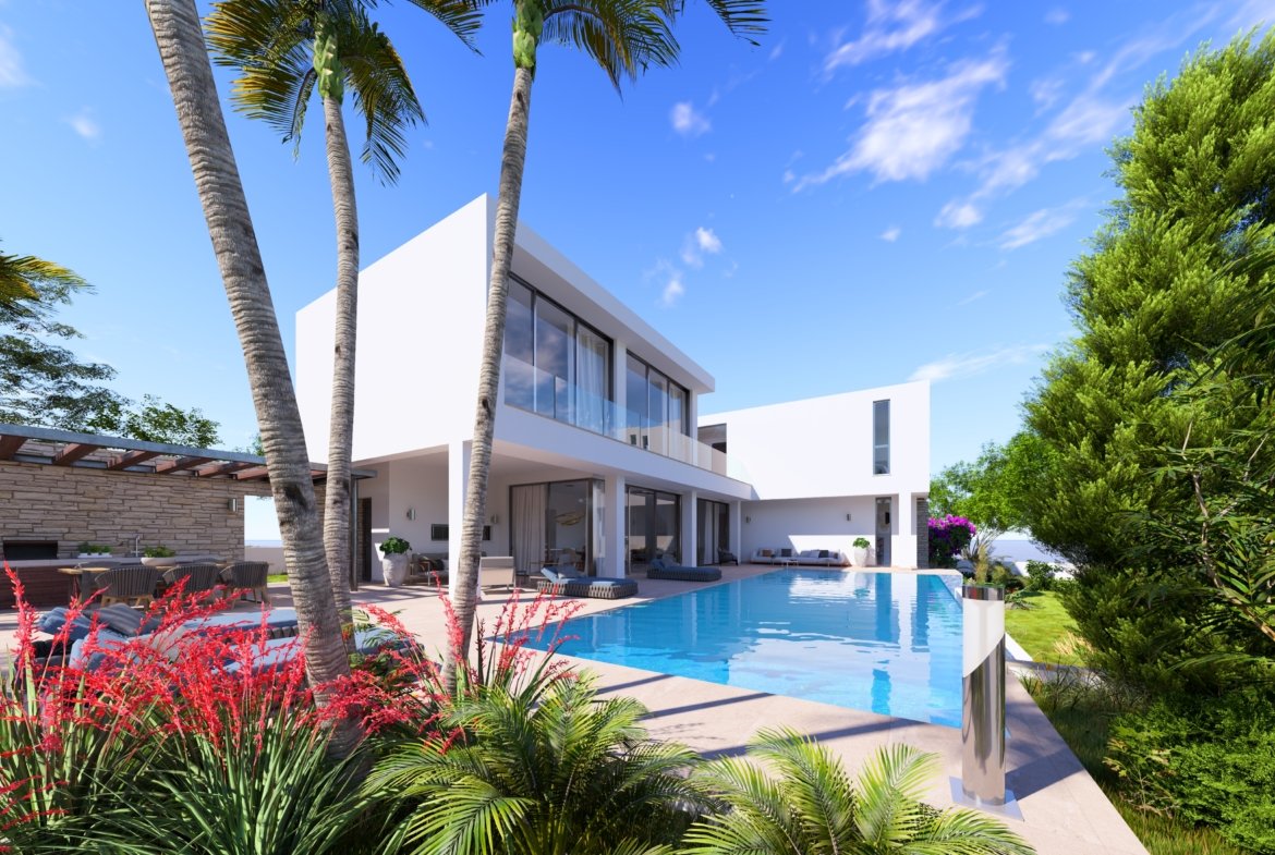 Luxury Boutique Four Bedroom Villas with Spectacular Sea Views in Pegeia