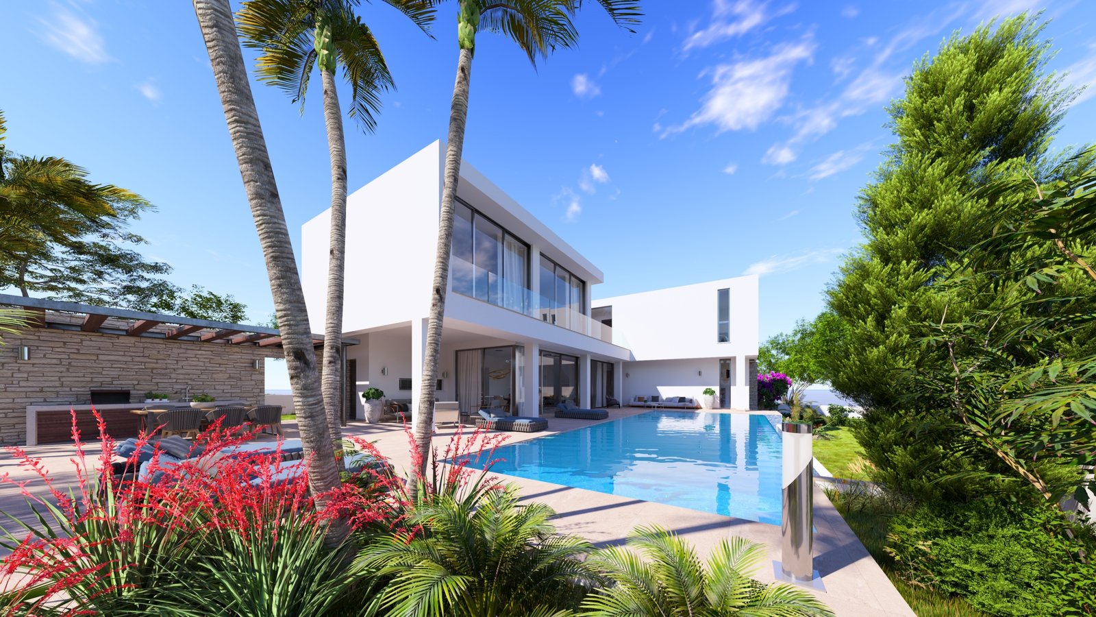 Luxury Boutique Four Bedroom Villas with Spectacular Sea Views in Pegeia