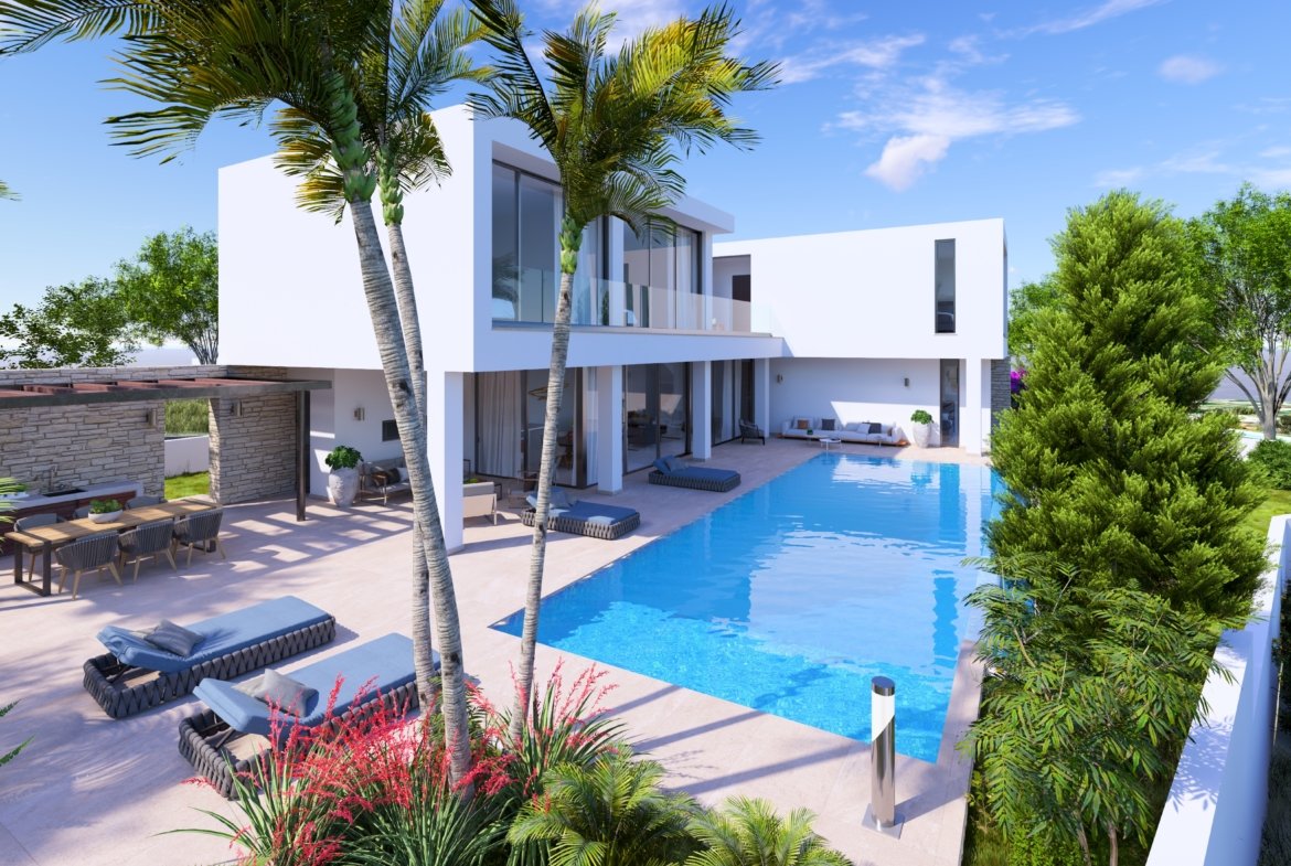 Luxury Boutique Four Bedroom Villas with Spectacular Sea Views in Pegeia