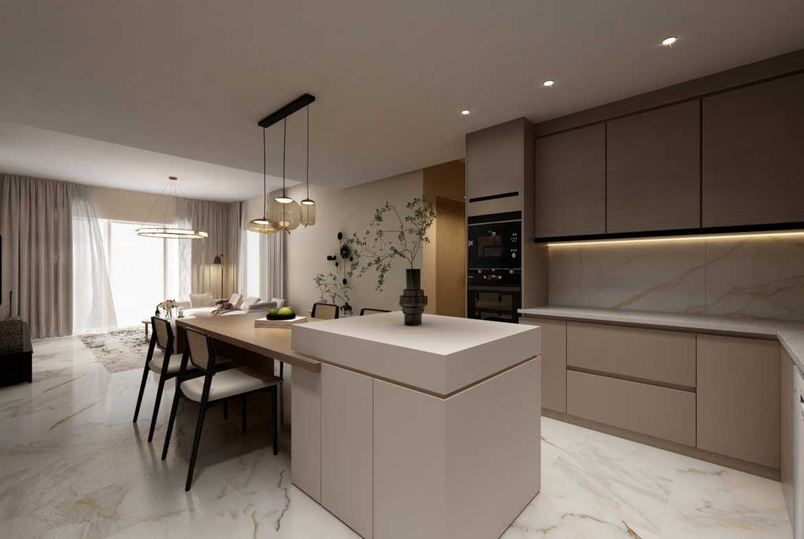 Contemporary Two-Bedroom Apartment in Pegeia
