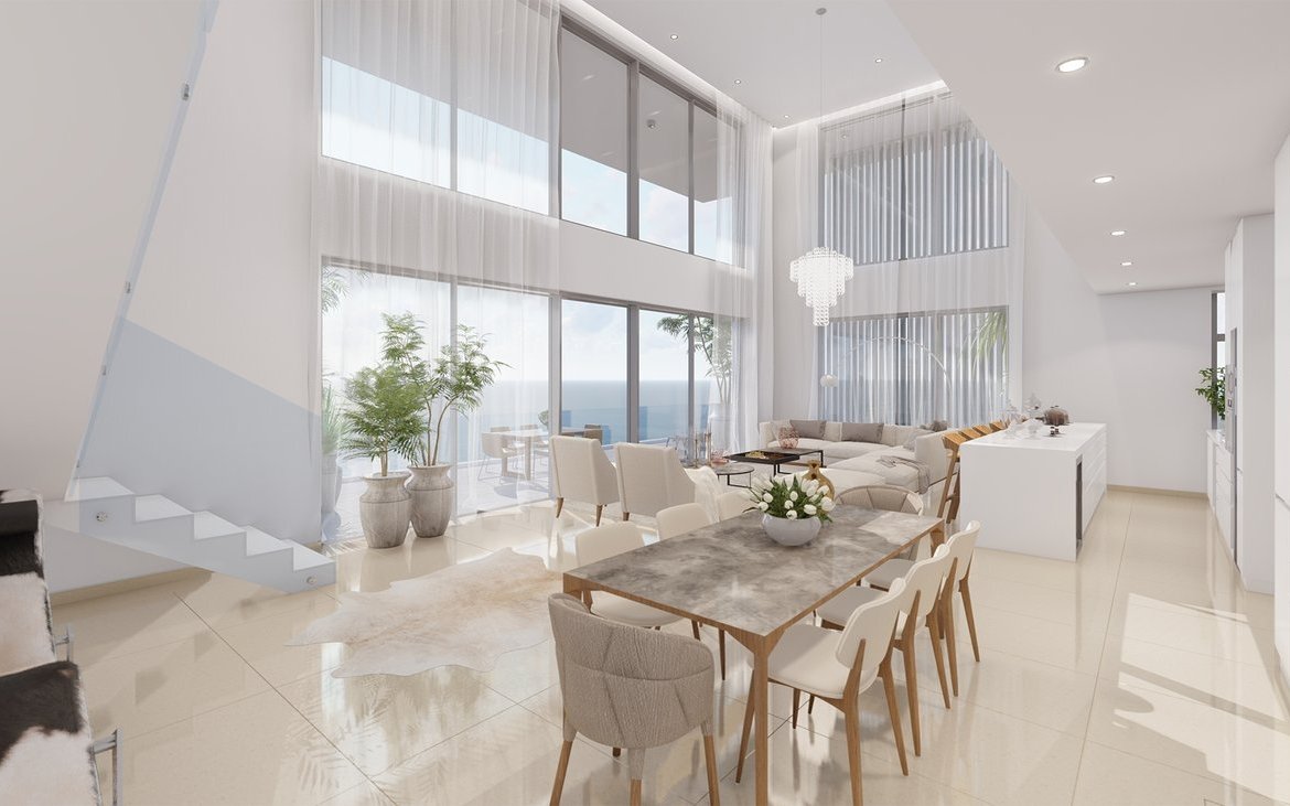 Exceptional Four Bedroom Duplex Waterfront Apartments in Prime Paphos Location
