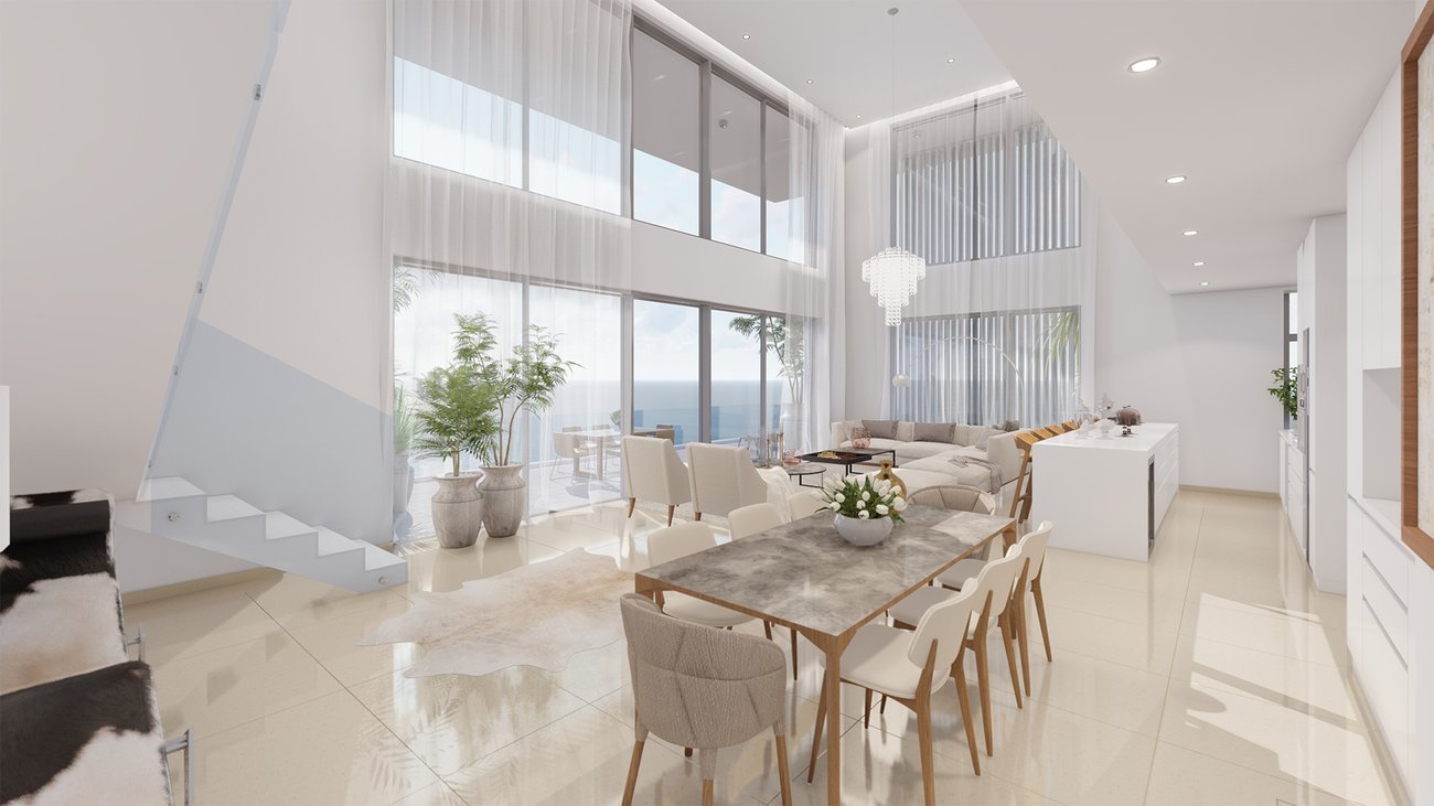 Exceptional Four Bedroom Duplex Waterfront Apartments in Prime Paphos Location