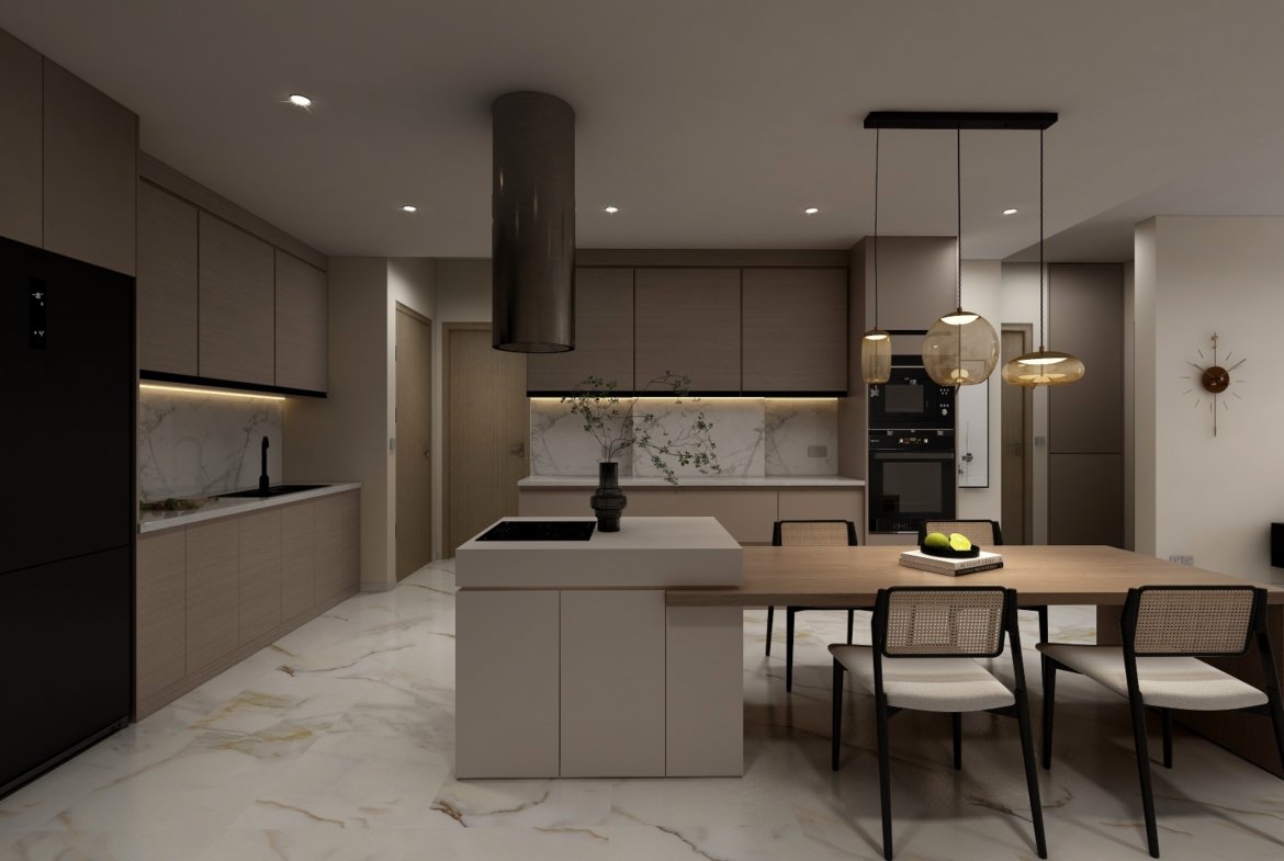 Contemporary Three-Bedroom Apartment in Pegeia