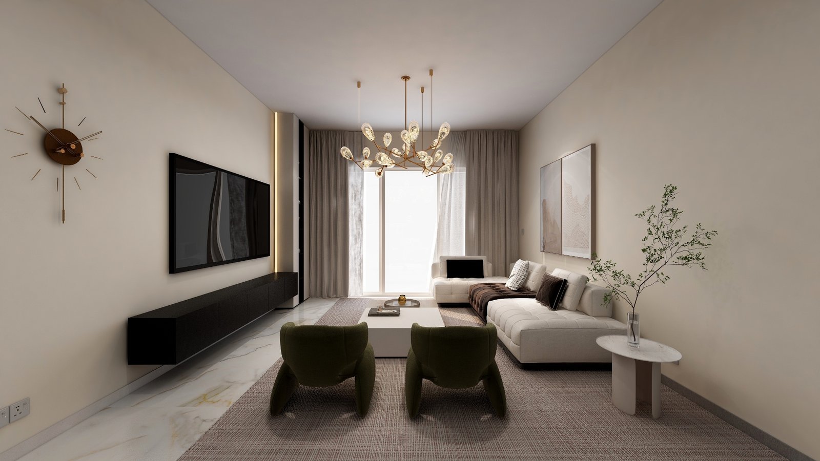 Contemporary Three-Bedroom Apartment in Pegeia