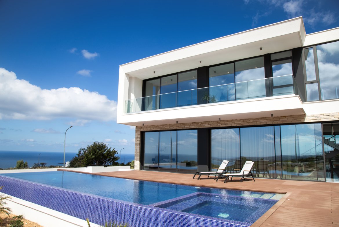 Luxury Boutique Three Bedroom Villas with Spectacular Sea Views in Pegeia