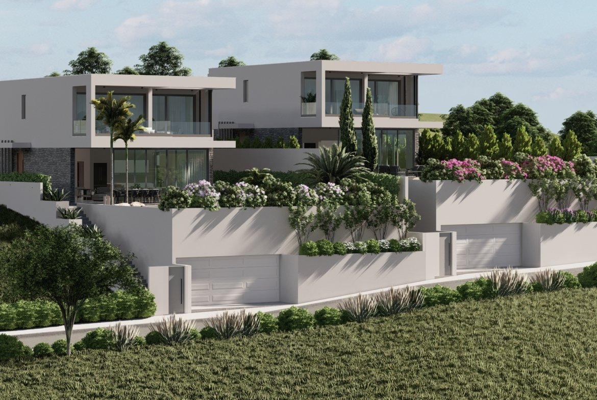 Four Bed Four Bath Luxury Villa with Sea Views in Geroskipou