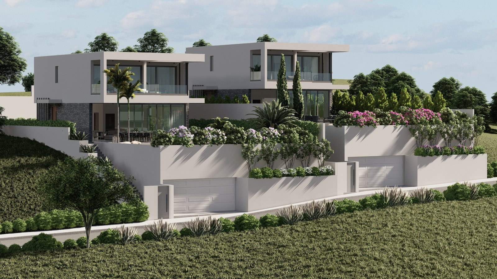 Four Bed Four Bath Luxury Villa with Sea Views in Geroskipou